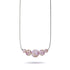 Immergrün | 925 Sterling Silber | Glühwürmchen-Glas-Halskette mit Unendlichkeitsverschluss